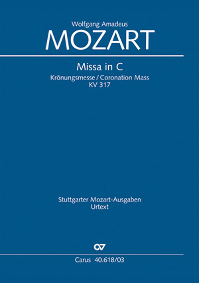 【輸入楽譜】モーツァルト,WolfgangAmadeus:戴冠ミサハ長調KV317[モーツァルト,WolfgangAmadeus]